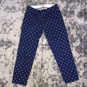J Crew Polka Dot Slim Fit Pants